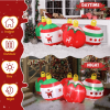 6.9 FT Lighted Christmas Inflatable Decoration, Inflatable Five Christmas Balls
