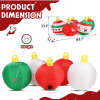 6.9 FT Lighted Christmas Inflatable Decoration, Inflatable Five Christmas Balls