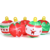 6.9 FT Lighted Christmas Inflatable Decoration, Inflatable Five Christmas Balls