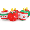 6.9 FT Lighted Christmas Inflatable Decoration, Inflatable Five Christmas Balls