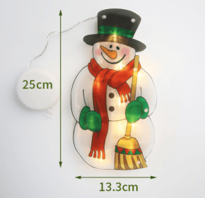 Led Sucker Window Hanging Lights Christmas Decoration Shop Atmosphere Scene Layout Holiday Decoration Lights (select: holiday lights-2)