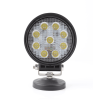27W-led spotlight round working light focus flood laser high-beam tractor DeChi DT-2 (2pin) harvester universal Hummer, engineering vehicle Wrangler