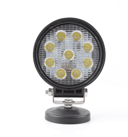 27W-led spotlight round working light focus flood laser high-beam tractor DeChi DT-2 (2pin) harvester universal Hummer, engineering vehicle Wrangler (PSDT27 round: PSDT27 round)