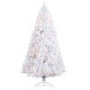 Prelit Christmas Tree Douglas Fir Artificial Christmas Tree with Realistic Branches, Warm White LED Lights
