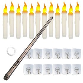 Battery Operated Flameless Floating LED Candle (Lighting Color: Yellow Light)