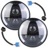 7In 40W Round LED Headlight 3800LM Halo Car Headlamp with DRL Turn Light High Low Beam Fit for Honda Yamaha Motorcycle Jeep Wrangler TJ JK CJ