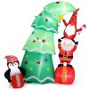Inflatable Christmas Tree with LED Lights for Holiday Decor