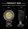 45W-led engineering vehicle spotlight light.  Excavator off-road vehicle, Wrangler focus flood laser light, high beam