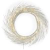 24" LED Lighted Paper Wreath with Timer for Valentine's Day D√©cor, Warm Lights, Battery Operated