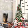 6/7.5/9 FT Pre-Lit Artificial Christmas Tree with 765/1135/1871 Tips and 280/470/690 Warm-White LED Lights