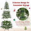 6/7.5/9 FT Pre-Lit Artificial Christmas Tree with 765/1135/1871 Tips and 280/470/690 Warm-White LED Lights