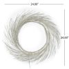 24" LED Lighted Paper Wreath with Timer for Valentine's Day D√©cor, Warm Lights, Battery Operated
