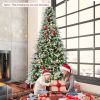 6/7.5/9 FT Pre-Lit Artificial Christmas Tree with 765/1135/1871 Tips and 280/470/690 Warm-White LED Lights