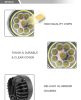 45W-led engineering vehicle spotlight light.  Excavator off-road vehicle, Wrangler focus flood laser light, high beam