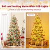 6/7.5/9 FT Pre-Lit Artificial Christmas Tree with 765/1135/1871 Tips and 280/470/690 Warm-White LED Lights