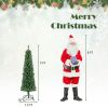 Pencil Christmas Tree with Memory Wire Branch Tips and Warm  LED Lights