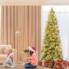 6/7.5/9 FT Artificial Christmas Tree with Warm-White LED Lights