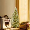 6/7.5/9 FT Artificial Christmas Tree with Warm-White LED Lights