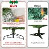6/7.5/9 FT Artificial Christmas Tree with Warm-White LED Lights