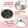 4.5/6/7 Feet Pre-Lit Snow Flocked Christmas Tree with Warm White LED Lights