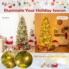 6/7.5/9 FT Artificial Christmas Tree with Warm-White LED Lights