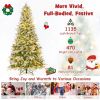 6/7.5/9 FT Pre-Lit Artificial Christmas Tree with 765/1135/1871 Tips and 280/470/690 Warm-White LED Lights