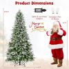 6/7.5/9 FT Pre-Lit Artificial Christmas Tree with 765/1135/1871 Tips and 280/470/690 Warm-White LED Lights