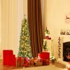 Pencil Christmas Tree with Memory Wire Branch Tips and Warm  LED Lights