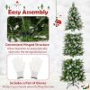 6/7.5/9 FT Artificial Christmas Tree with Warm-White LED Lights