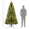 Prelit Christmas Tree Douglas Fir Artificial Christmas Tree with Realistic Branches, Warm White LED Lights