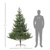 Artificial Prelit Christmas Tree, Sparse Realistic Cedar Tree with Dual Color LED Lights and Tips, Easy Assembly