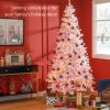 Prelit Christmas Tree Douglas Fir Artificial Christmas Tree with Realistic Branches, Warm White LED Lights