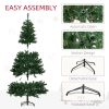 6' Tall Prelit Christmas Tree Douglas Fir Artificial Christmas Tree with Realistic Branches, 250 Warm White LED Lights and 1000 Tips