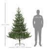 Artificial Prelit Christmas Tree, Sparse Realistic Cedar Tree with Dual Color LED Lights and Tips, Easy Assembly