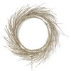 24" LED Lighted Paper Wreath with Timer for Valentine's Day D√©cor, Warm Lights, Battery Operated