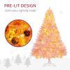 6' Tall Prelit Christmas Tree Douglas Fir Artificial Christmas Tree with Realistic Branches, 250 Warm White LED Lights and 1000 Tips