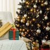 Prelit Christmas Tree Douglas Fir Artificial Christmas Tree with Realistic Branches, Warm White LED Lights