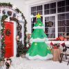 Inflatable Christmas Tree with LED Lights for Holiday Decor