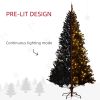 Prelit Christmas Tree Douglas Fir Artificial Christmas Tree with Realistic Branches, Warm White LED Lights