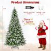 6/7.5/9 FT Pre-Lit Artificial Christmas Tree with 765/1135/1871 Tips and 280/470/690 Warm-White LED Lights