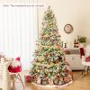 6/7.5/9 FT Pre-Lit Artificial Christmas Tree with 765/1135/1871 Tips and 280/470/690 Warm-White LED Lights