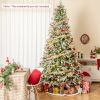 6/7.5/9 FT Pre-Lit Artificial Christmas Tree with 765/1135/1871 Tips and 280/470/690 Warm-White LED Lights