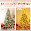 6/7.5/9 FT Pre-Lit Artificial Christmas Tree with 765/1135/1871 Tips and 280/470/690 Warm-White LED Lights