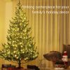 Artificial Prelit Christmas Tree, Sparse Realistic Cedar Tree with Dual Color LED Lights and Tips, Easy Assembly