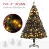 6' Tall Prelit Christmas Tree Douglas Fir Artificial Christmas Tree with Realistic Branches, 250 Warm White LED Lights and 1000 Tips