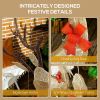 4.5ft 3-Piece Light Up Christmas Deer Family Set of 3, Lighted Reindeer Christmas Decorations with 2 LED Light Modes, Stakes, Zip Ties for Indoor