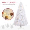 Prelit Christmas Tree Douglas Fir Artificial Christmas Tree with Realistic Branches, Warm White LED Lights