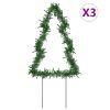 Christmas Light Decorations with Spikes 3 pcs Tree 50 LEDs 11.8"