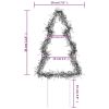Christmas Light Decorations with Spikes 3 pcs Tree 50 LEDs 11.8"