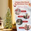 6/7.5/9 FT Artificial Christmas Tree with Warm-White LED Lights